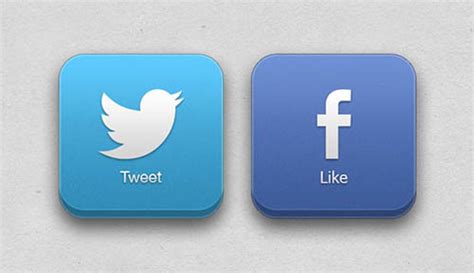 Facebook and Twitter Buttons to Line Up Horizontally on ...