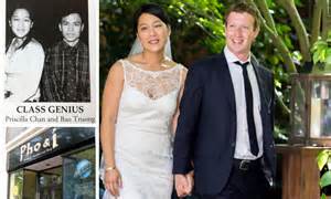 Facebook bride Priscilla Chan s father was Asian refugee ...