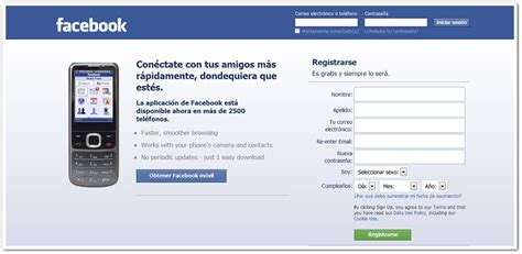 Facebook en español   Crear cuenta