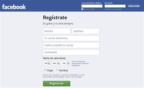 Facebook Iniciar Sesion Entrar Facebook En Espaol ...