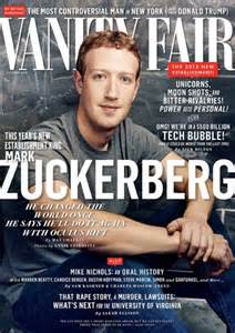 Facebook s Mark Zuckerberg poses for Vanity Fair after ...