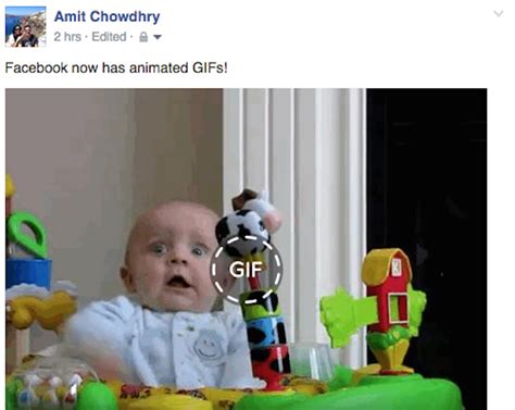 Facebook Starts Supporting Animated GIFs