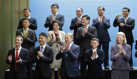 Facebook’s Mark Zuckerberg greets President Xi in Chinese