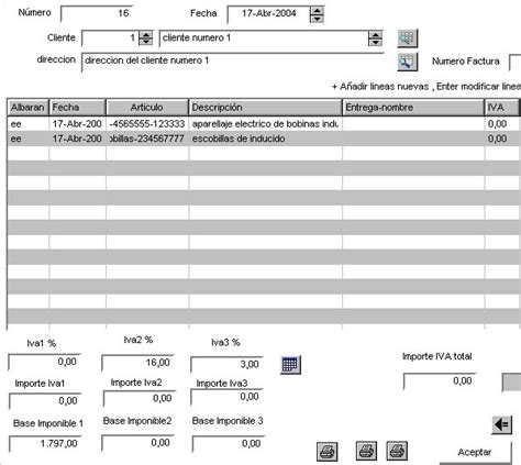 Facturación Distintos tipo de IVA   Opiniones, precios y demo