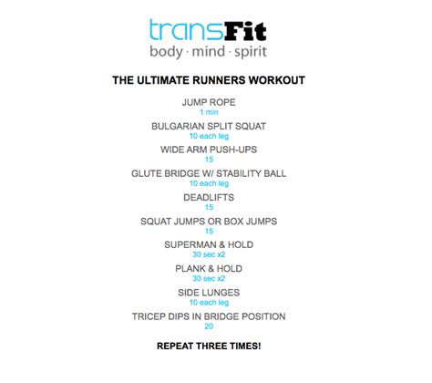 Fall In Love With Running  The Ultimate Runner s Workout ...