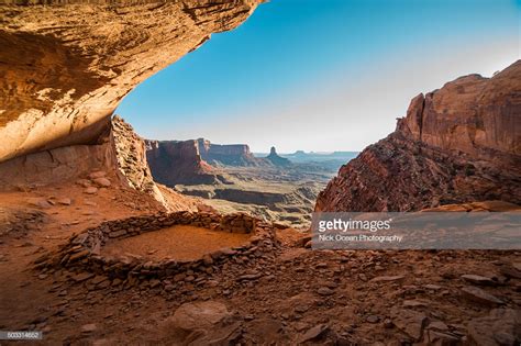 False Kiva Canyonlands National Park Moab Utah Stock Photo ...