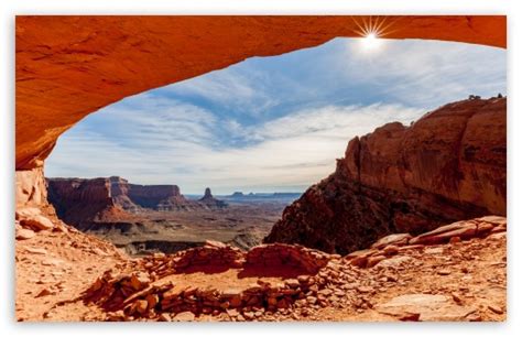 False Kiva stone circle, Canyonlands National Park, Utah ...