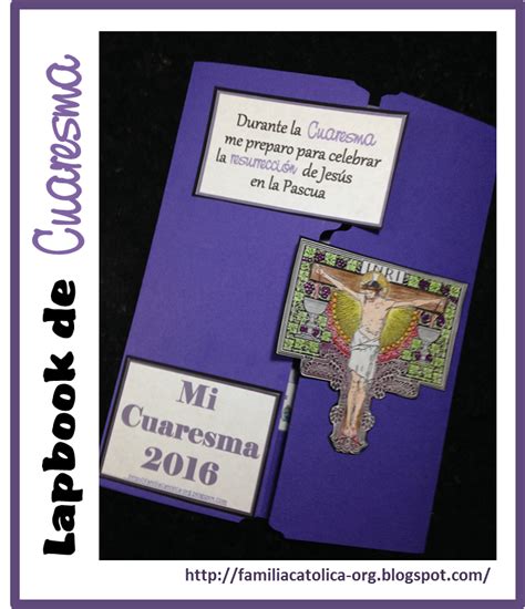 Familia Católica: Plantilla Lapbook de Cuaresma para niños ...