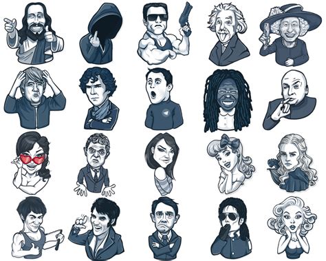 Famous Characters | Stickers Telegram