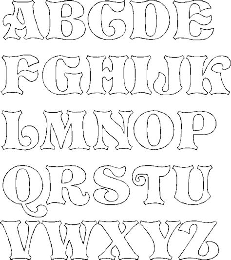 Fancy Bubble Letters Alphabet | The Paper Trail ...