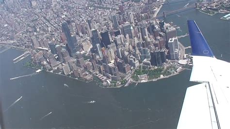 Fantastic Bird s eye View of New York City! Landing in ...