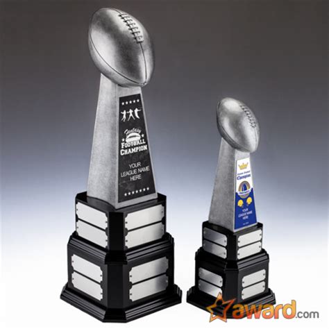 Fantasy Football Dynasty Trophy with 16 Name Plates