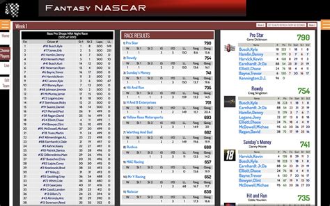 Fantasy Nascar League Manager and Software: ONLINE