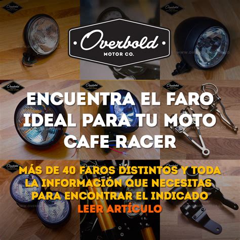 Faro para motos Cafe Racer Scrambler Tracker Custom ...
