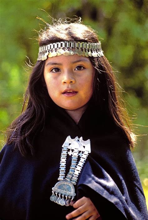 Fascinating Humanity: Chile: Mapuche Girl Portrait