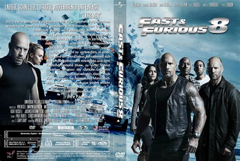 Fast & Furious 8 dvd cover & labels  2017  R2 German Custom