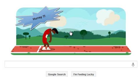 Fastest Runner  6.7 Sec    London Hurdles Google Doodle ...