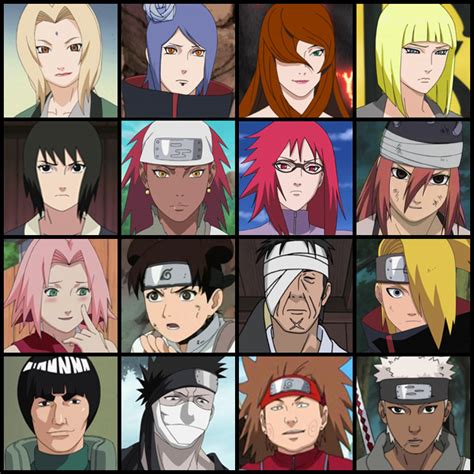Favorites Naruto Characters by FrostMKFan on DeviantArt