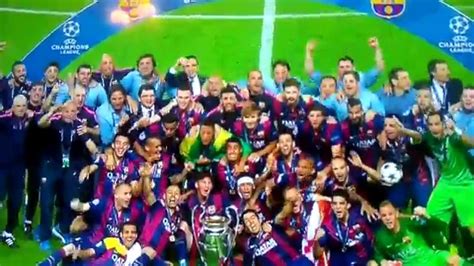 FC Barcelona Champions League 2015 Celebration!   YouTube
