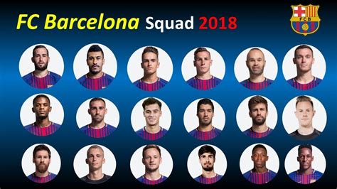 FC Barcelona Full Squad 2018 | FC Barcelona Full Squad ...