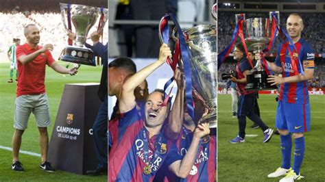 FC Barcelona: Iniesta, el jugador español con más títulos ...