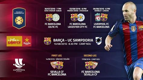 FC Barcelona s pre season schedule   FC Barcelona