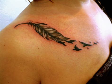 Feather Bird Tattoos Designs, Ideas and Meaning | Tattoos ...