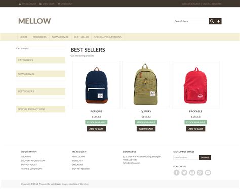 Featured eCommerce Website Design: Mellow – sell more online