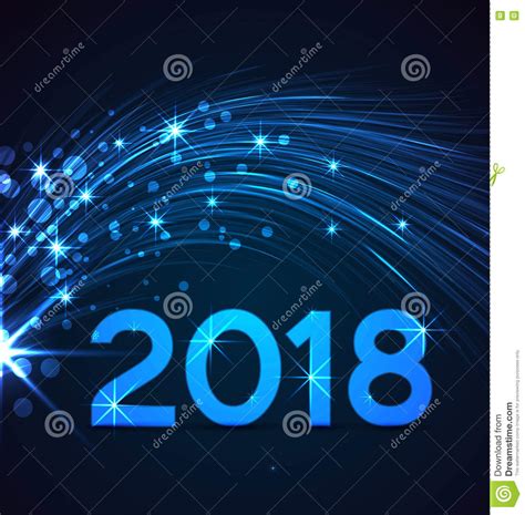 Feliz Año Nuevo 2018 ilustración del vector. Imagen de ...