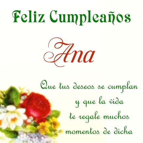 ¡Feliz Cumpleaños, Ana! Imágenes para descargar y enviar ...