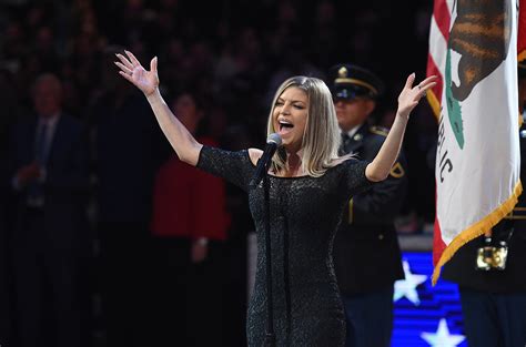 Fergie Performs National Anthem at 2018 NBA All Star Game ...