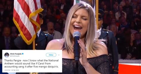 Fergie s national anthem did not go down well at the NBA ...