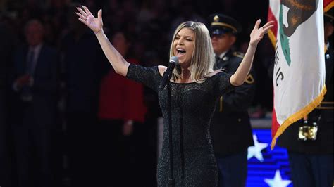 Fergie says national anthem performance at NBA All Star ...