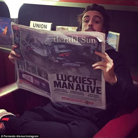 Fernando Alonso  luckiest man alive  as McLaren driver ...