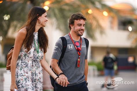 Fernando Alonso, McLaren with girlfriend Linda Morselli at ...