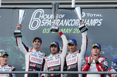 Fernando Alonso y su equipo ganan las 6 Horas de Spa 2018