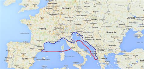 Ferries  Spain Italy / Italy Greece  – TravelTeachTalk