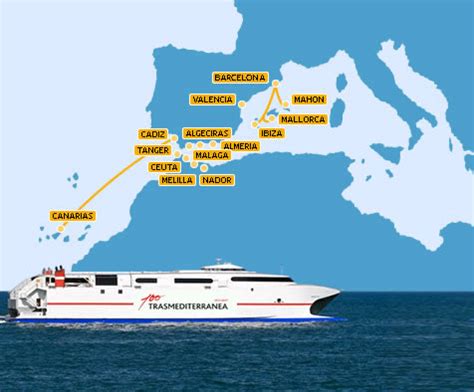 Ferries Trasmediterranea: Billetes, horario, flota y travesías