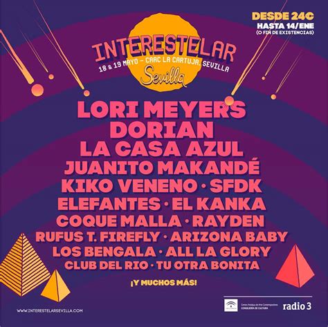 Festival Interestelar Sevilla 2018 | Cartel, entradas ...
