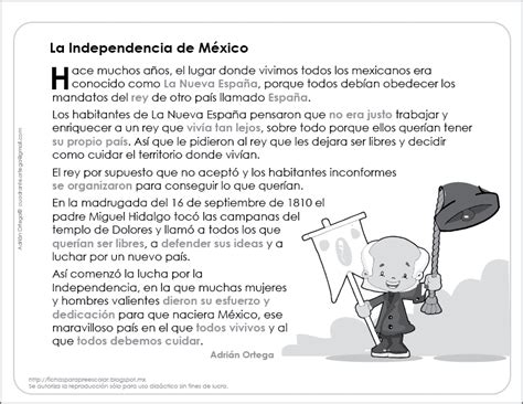 Fichas para preescolar: Cómo explicar la Independencia a ...