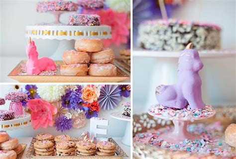 Fiesta de unicornios para niñas   Primer cumpleaños con ...