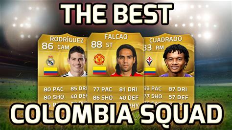 FIFA 15   THE BEST COLOMBIA SQUAD!!!   Fifa 15 Colombian ...