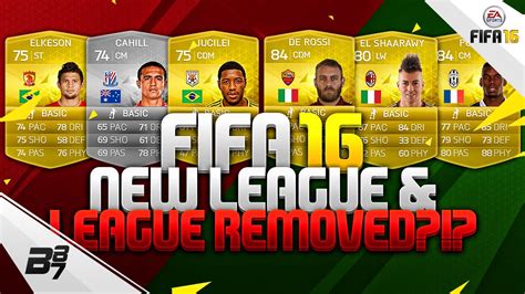 FIFA 16 | NEW LEAGUE ADDED AND LEAGUE REMOVED?!   YouTube