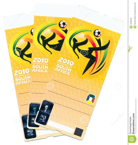 FIFA Soccer World Cup 2010   Ticket Sample Editorial ...