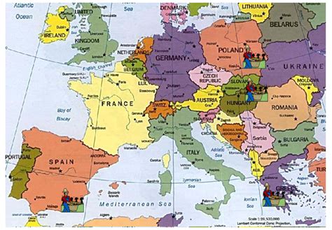 Figura 8. Mapa político de la Unión Europea, donde figuran ...