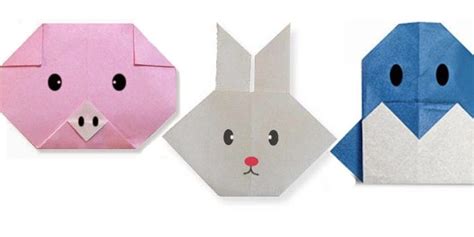 Figuras de animales para iniciar a los niños en el origami