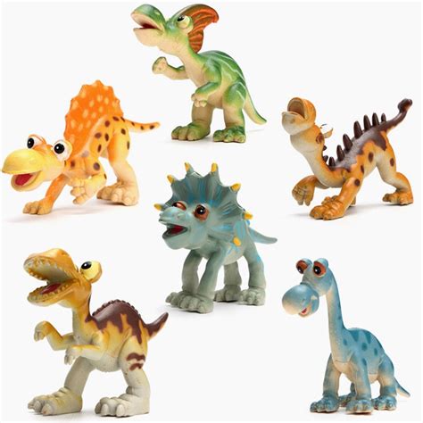 Figuras Dinosaurio Juguete Plástico Duro Dibujos Animados ...