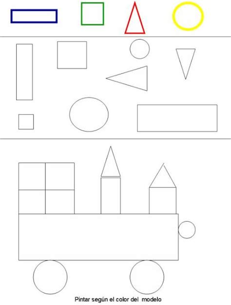 Figuras Geométricas  Dibujos para colorear | Ciclo Escolar
