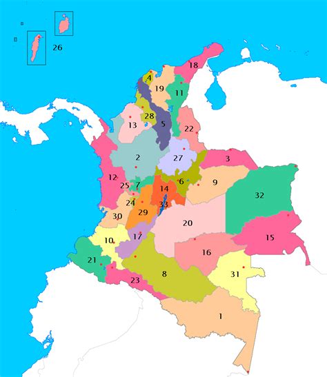 File:Colombia departamentos.png   Wikimedia Commons