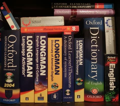 File:English English dictionaries and thesaurus books.JPG ...